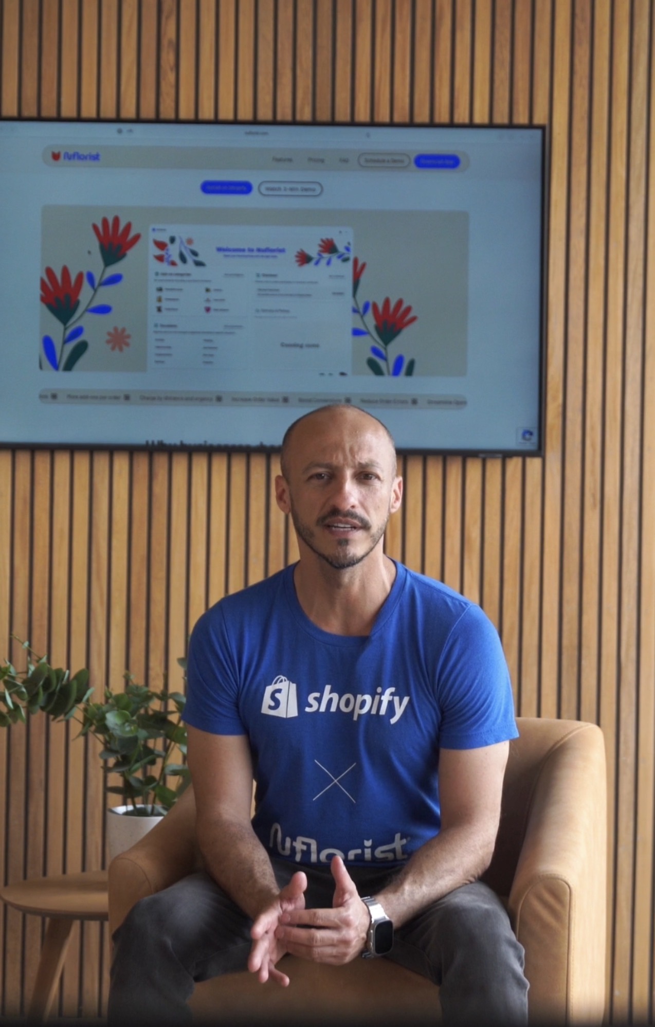 NuFlorist founder during a content session